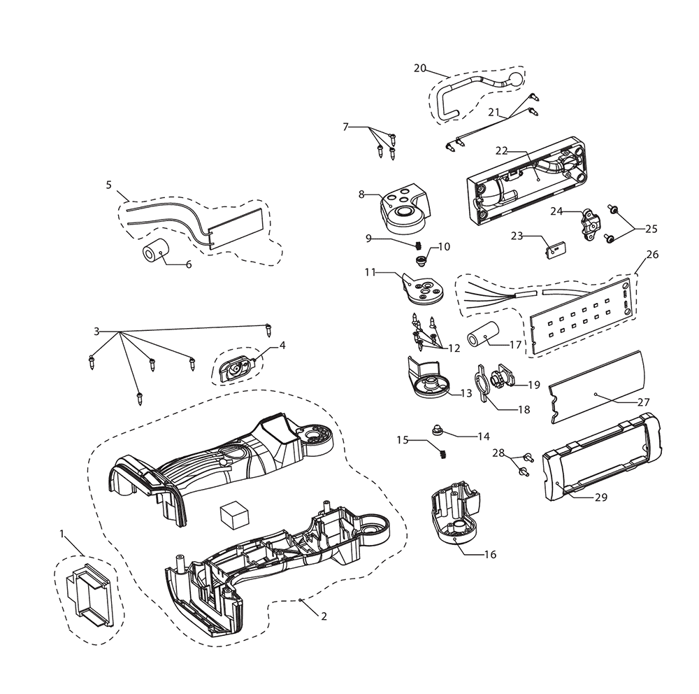 Page 1 Diagram and Parts List for LXLM03  Makita Worklight & Flashlight