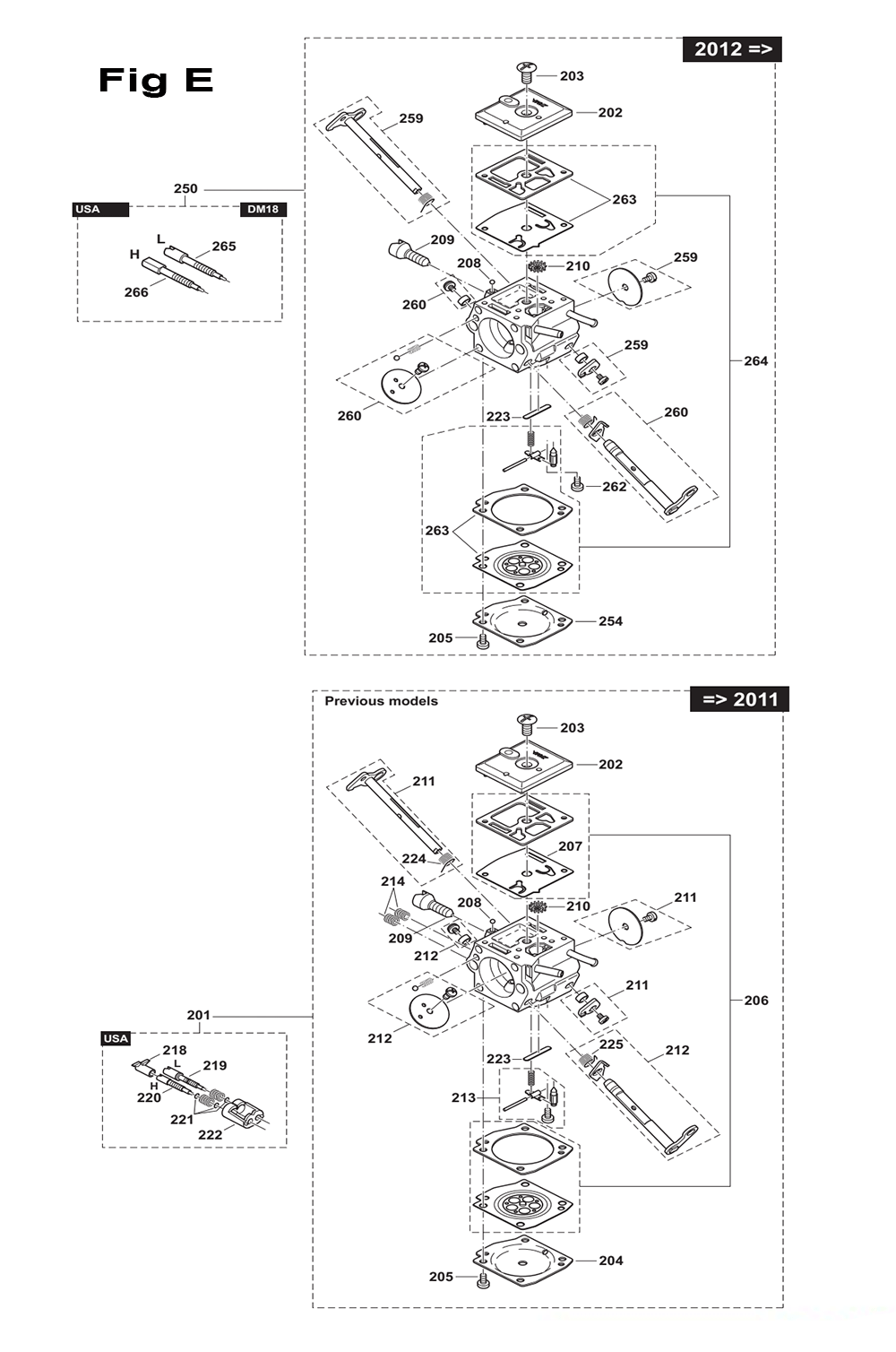 Page 5 Diagram and Parts List for DCS6421RFG  Makita Saw
