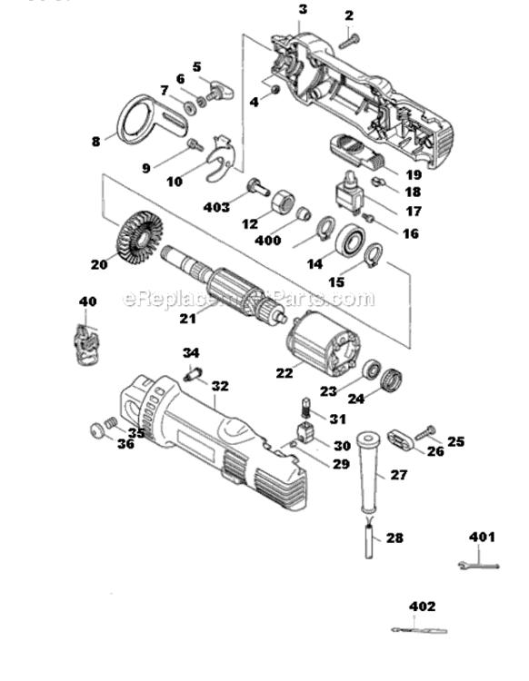 Page A Diagram and Parts List for 3706K  Makita Jig Saw