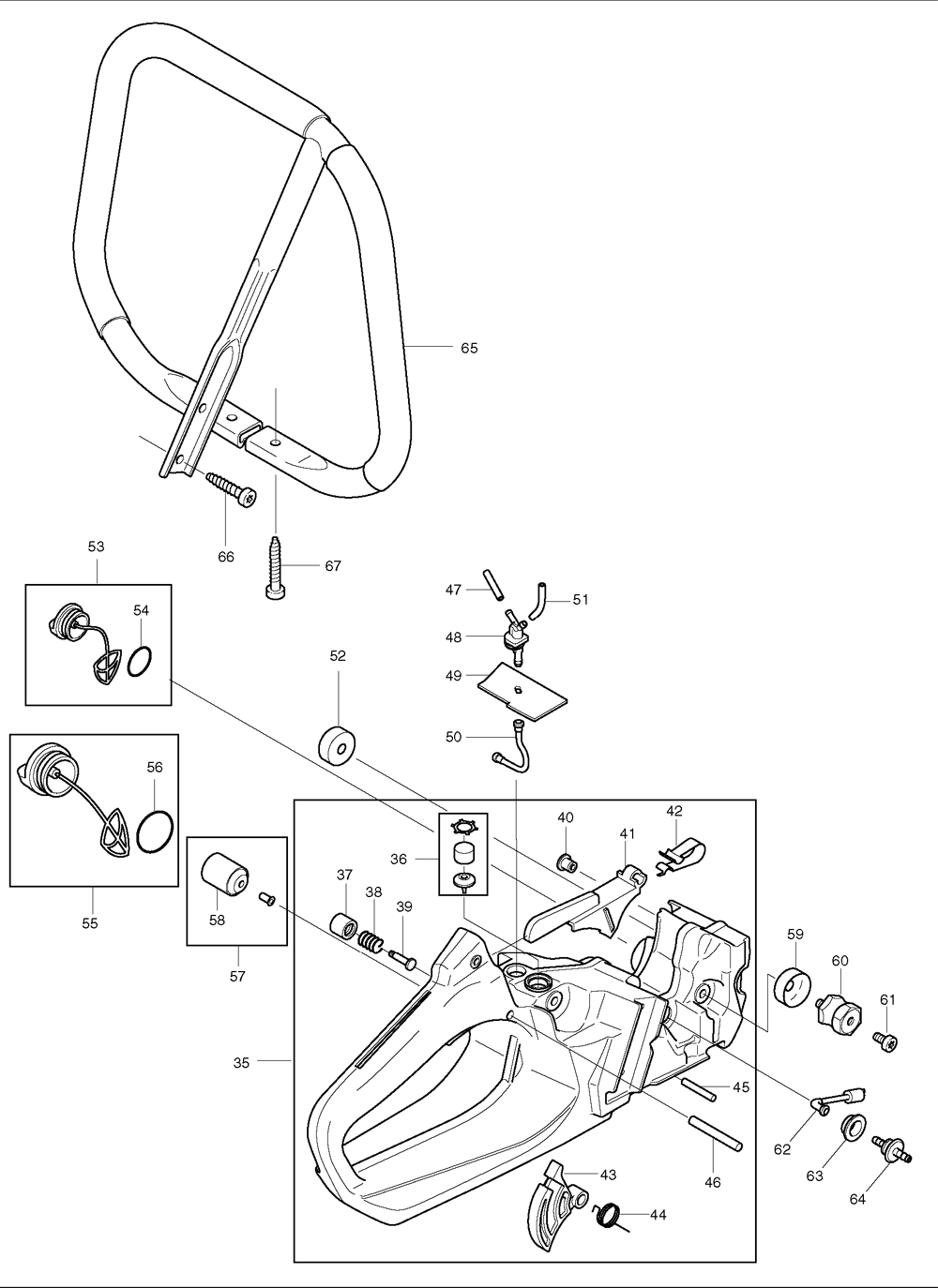 Page 1 Diagram and Parts List for DCS6000I  Makita Saw