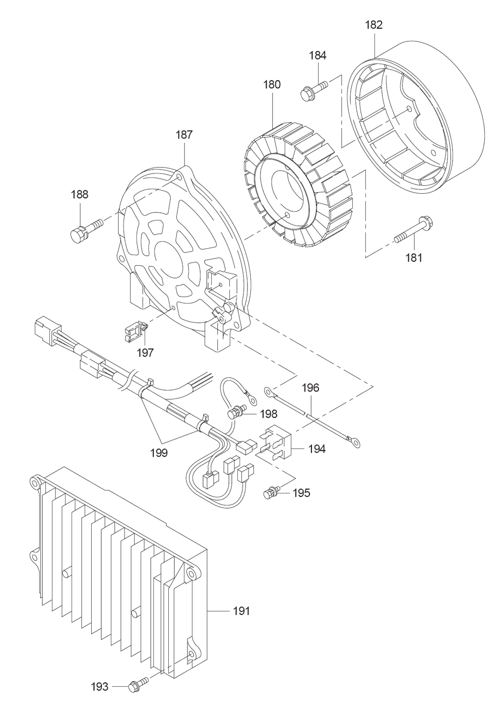 Page 9 Diagram and Parts List for G1700I Type 2 Makita Generator