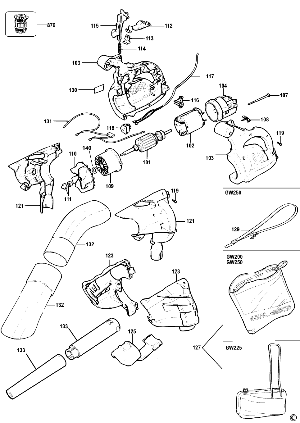 Page 1 Diagram and Parts List for LS1500  Makita Saw