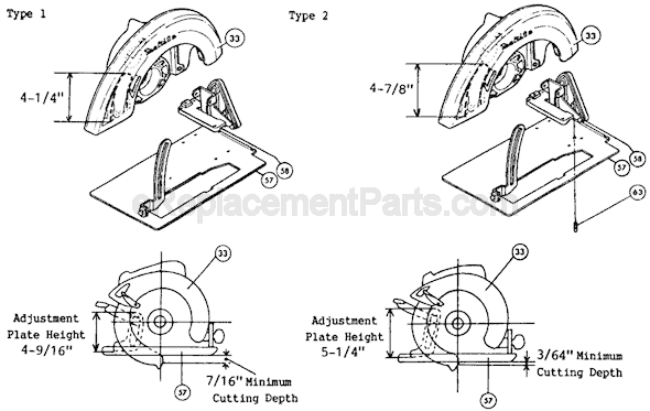 Page C Diagram and Parts List for 5007NBK  Makita Circular Saw