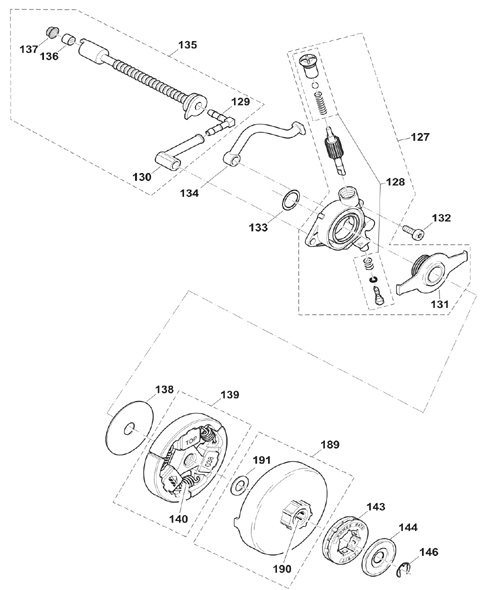 Diagram 5 Diagram and Parts List for EA7900PRZ1  Makita Chainsaw