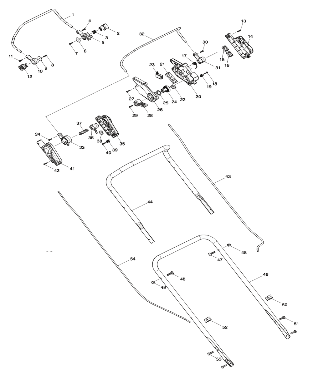 Fig-0 Diagram and Parts List for XML06Z  Makita Lawn Mower