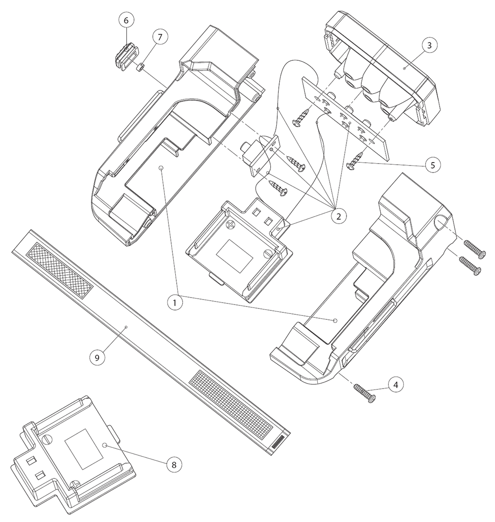 Fig-0 Diagram and Parts List for DML186W  Makita Worklight & Flashlight