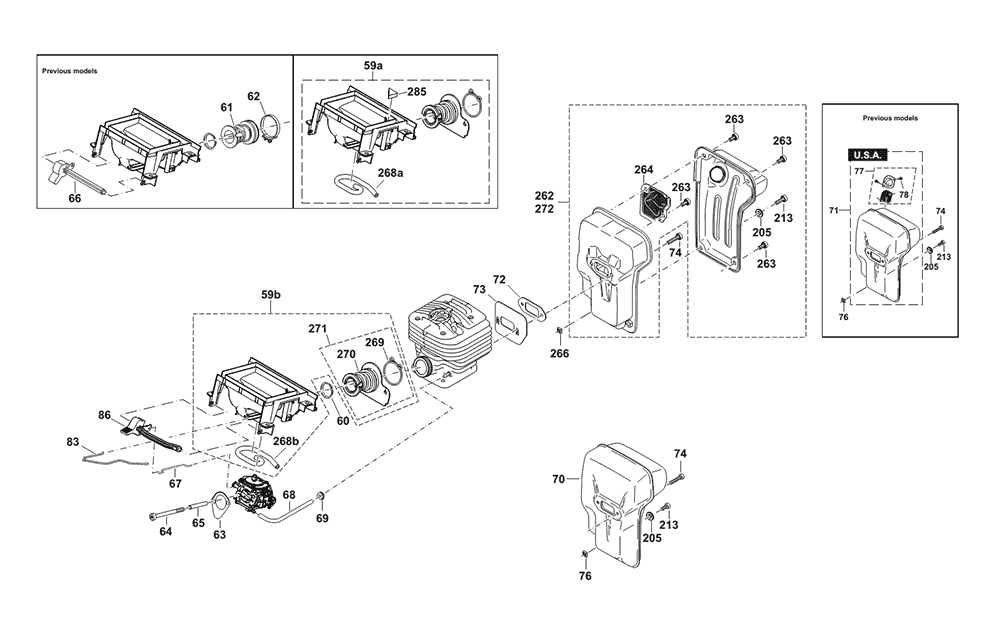 Page 2 Diagram and Parts List for DPC8131  Makita Saw