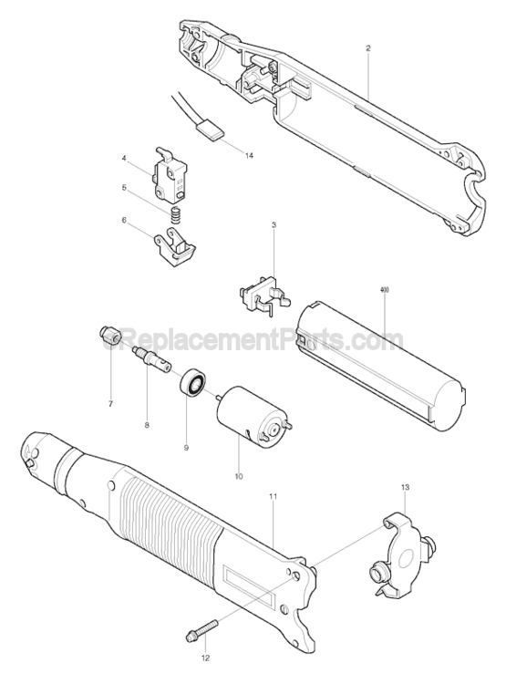 Page A Diagram and Parts List for 903D  Makita Multi-Tool