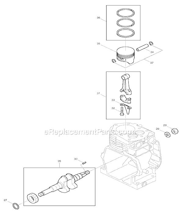 Page B Diagram and Parts List for EW300R  Makita Water Pump