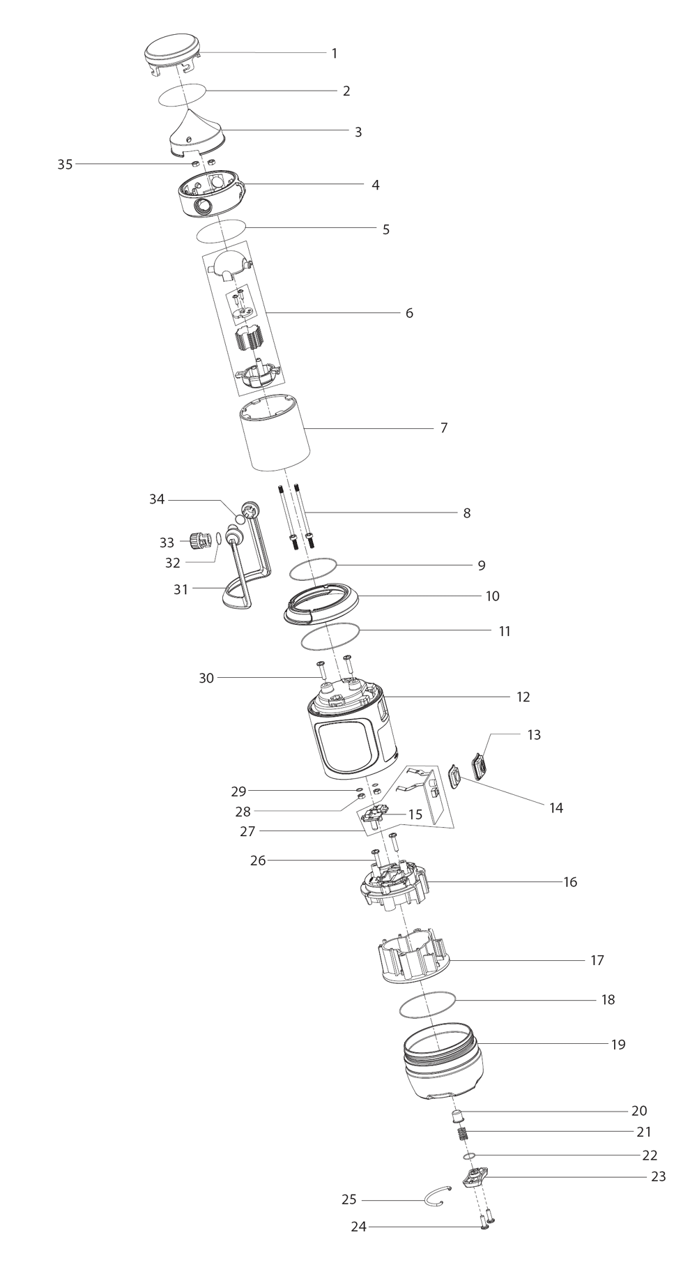 Page 1 Diagram and Parts List for ML102  Makita Worklight & Flashlight