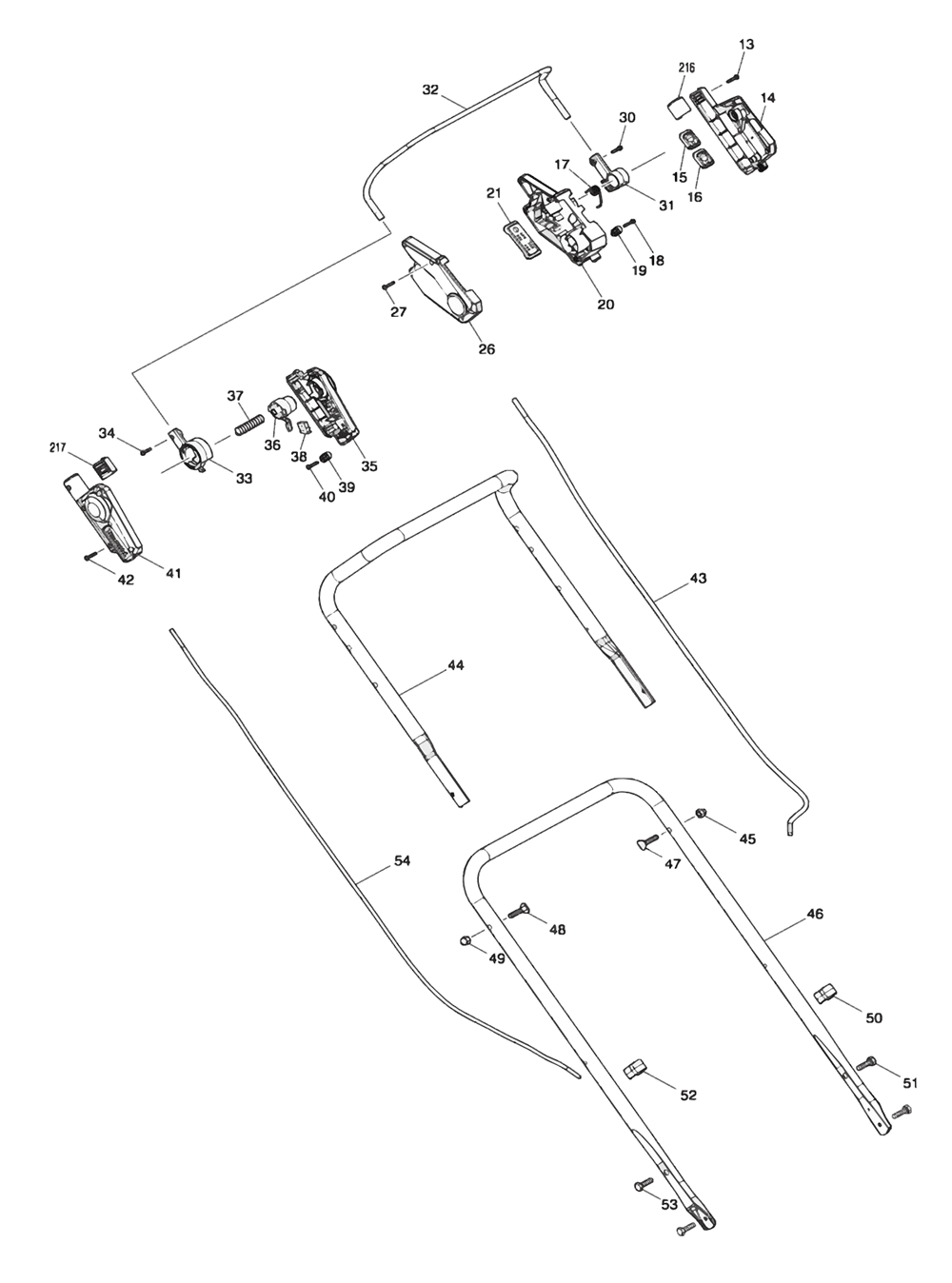 Fig-0 Diagram and Parts List for XML07Z  Makita Lawn Mower