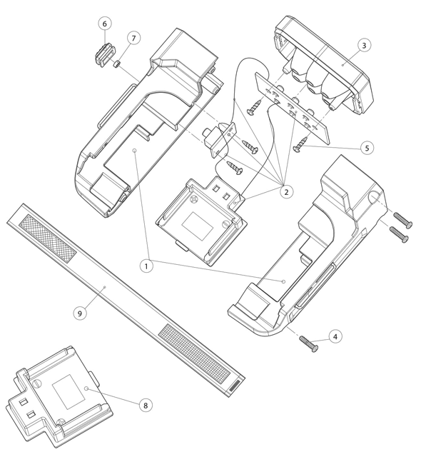 Diagram Diagram and Parts List for DML186  Makita Worklight & Flashlight