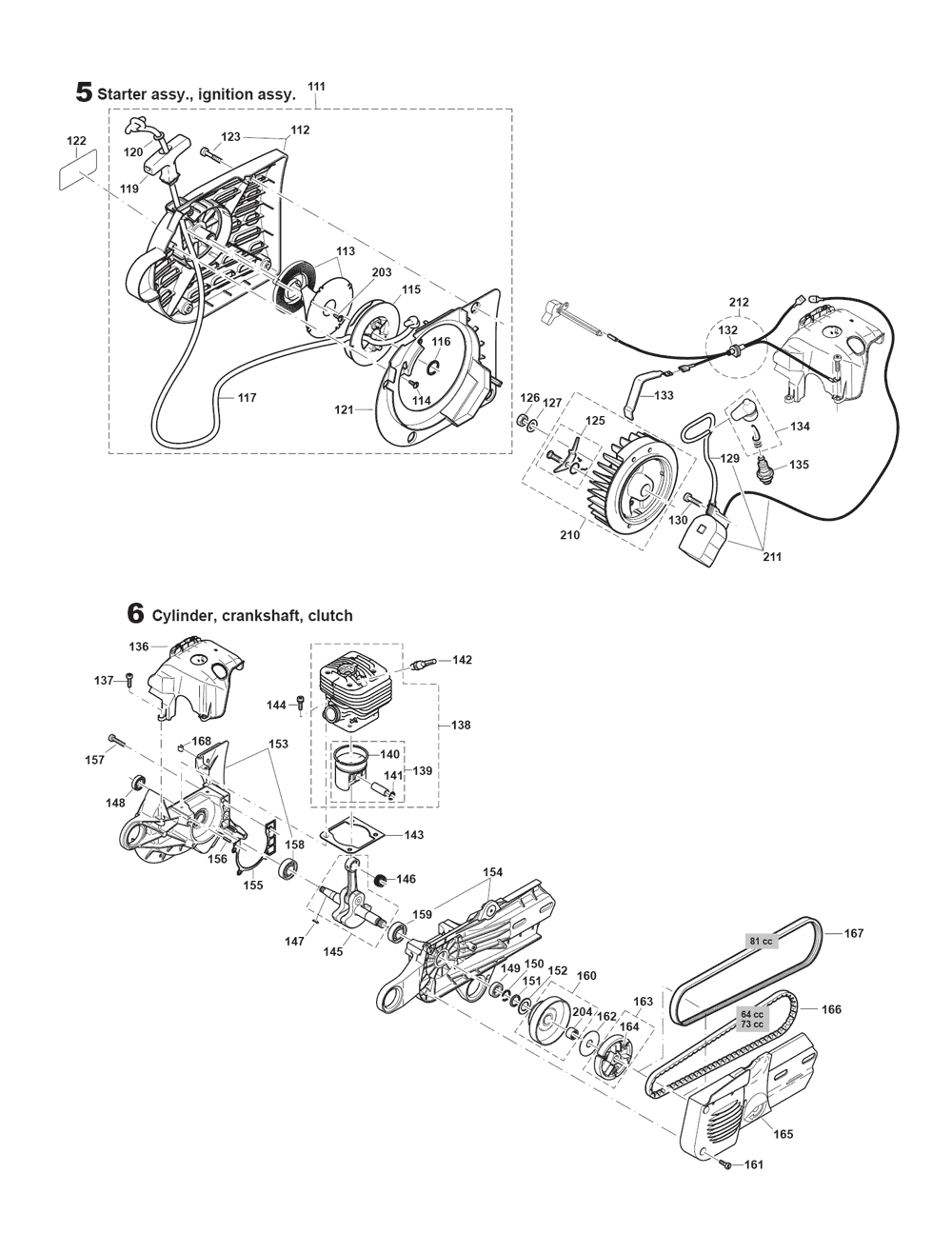 Page 2 Diagram and Parts List for DPC8132  Makita Saw