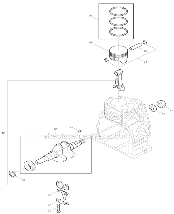 Page C Diagram and Parts List for EW300TR  Makita Water Pump