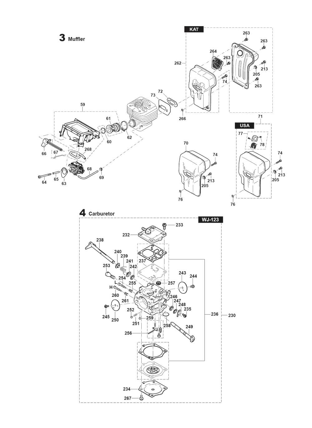 Page 1 Diagram and Parts List for DPC8132  Makita Saw