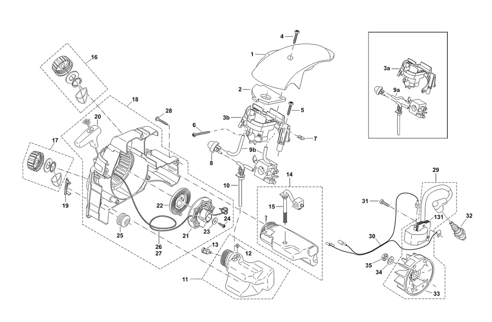 Page 7 Diagram and Parts List for DCS4610  Makita Saw