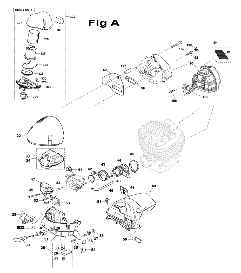 Page 1 Diagram and Parts List for DCS6421RFG  Makita Saw