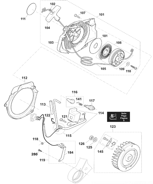 Diagram 4 Diagram and Parts List for EA7900PRZ1  Makita Chainsaw