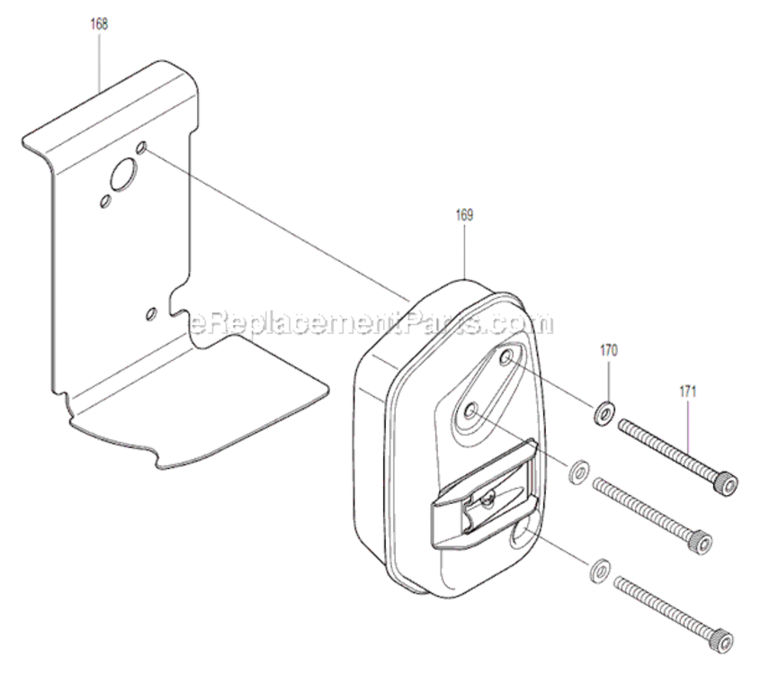 Page J Diagram and Parts List for BBX7600CA  Makita Leaf Blower / Vacuum