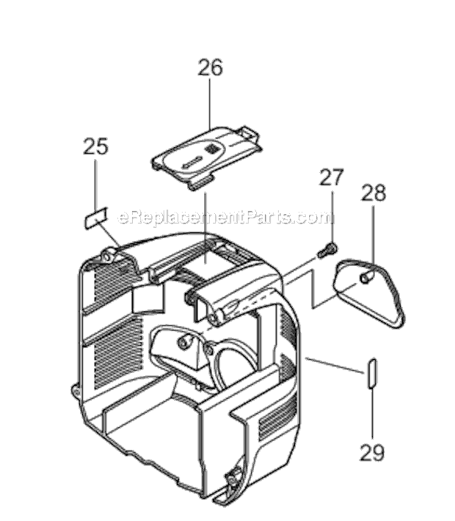 Page B Diagram and Parts List for BBX7600CA  Makita Leaf Blower / Vacuum