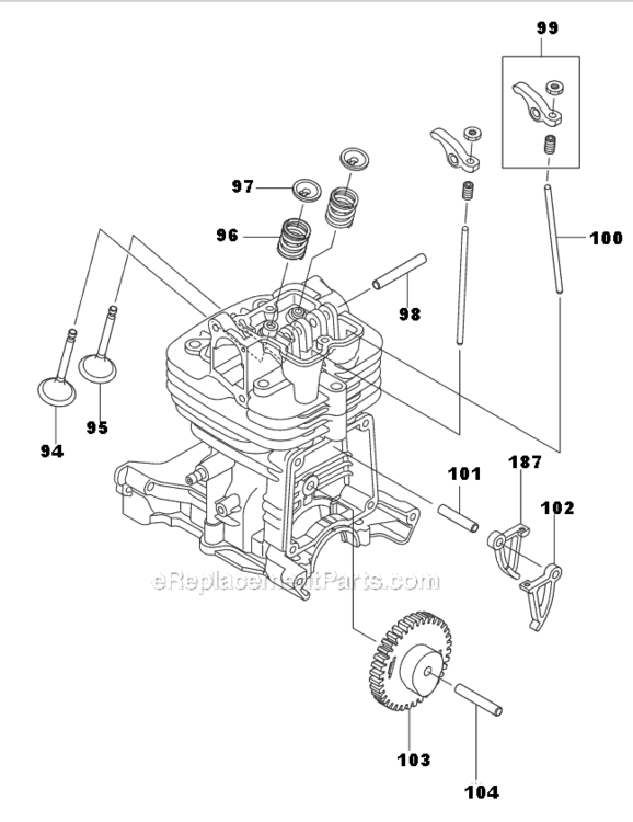 Page F Diagram and Parts List for BBX7600CA  Makita Leaf Blower / Vacuum