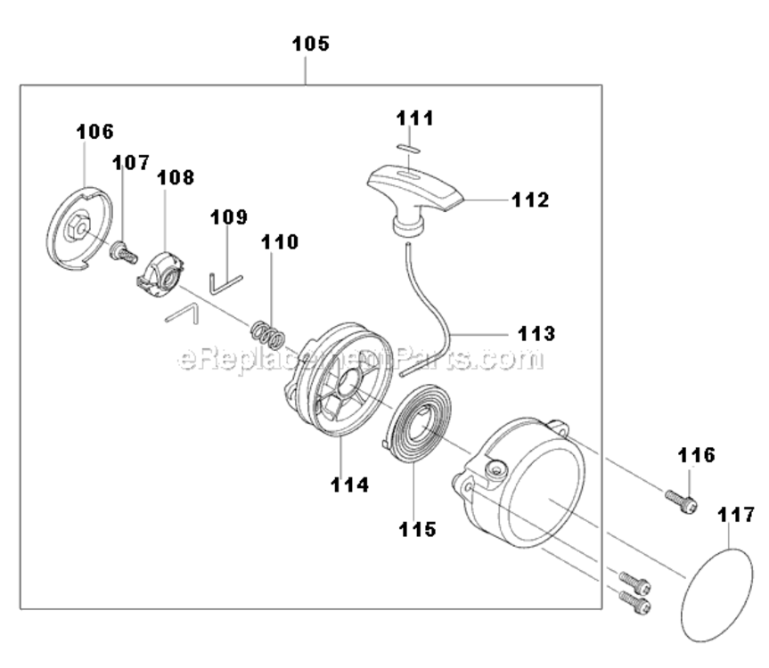 Page G Diagram and Parts List for BBX7600CA  Makita Leaf Blower / Vacuum