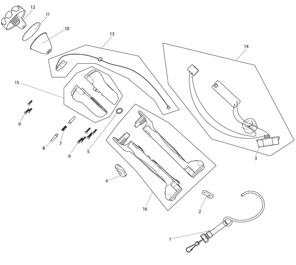 Diagram Diagram and Parts List for DML802  Makita Worklight & Flashlight
