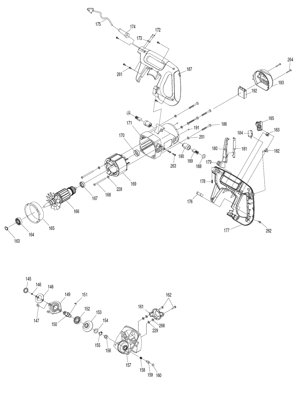 Page 5 Diagram and Parts List for LS1018L  Makita Saw