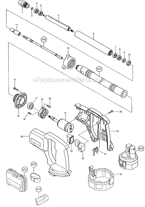 Page A Diagram and Parts List for VR251DWDE  Makita Miscellaneous