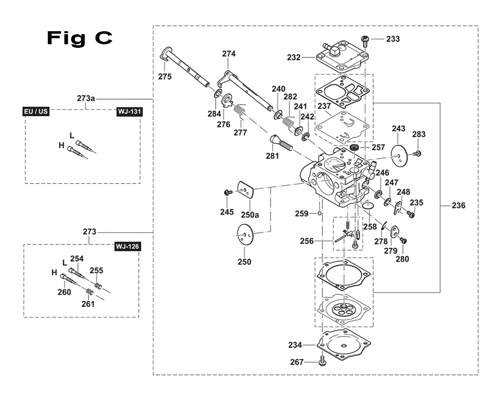 Page 3 Diagram and Parts List for EK7301X1  Makita Saw