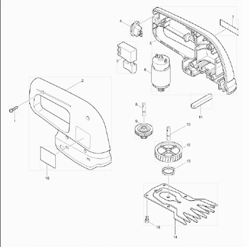 Page 1 Diagram and Parts List for UM103DST  Makita Trimmer