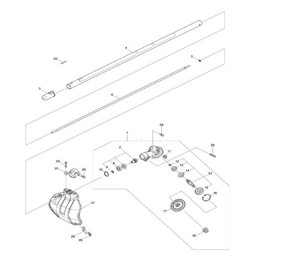 Diagram 2 Diagram and Parts List for XUX02SM1X1  Makita Trimmer