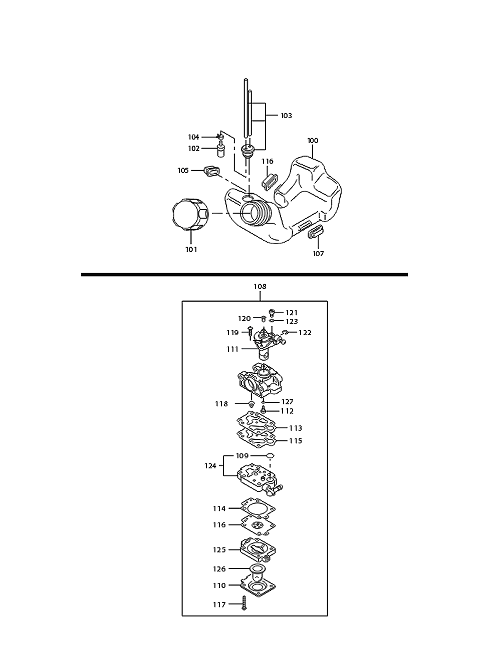 Page 1 Diagram and Parts List for EW120R Type 1 Makita Water Pump