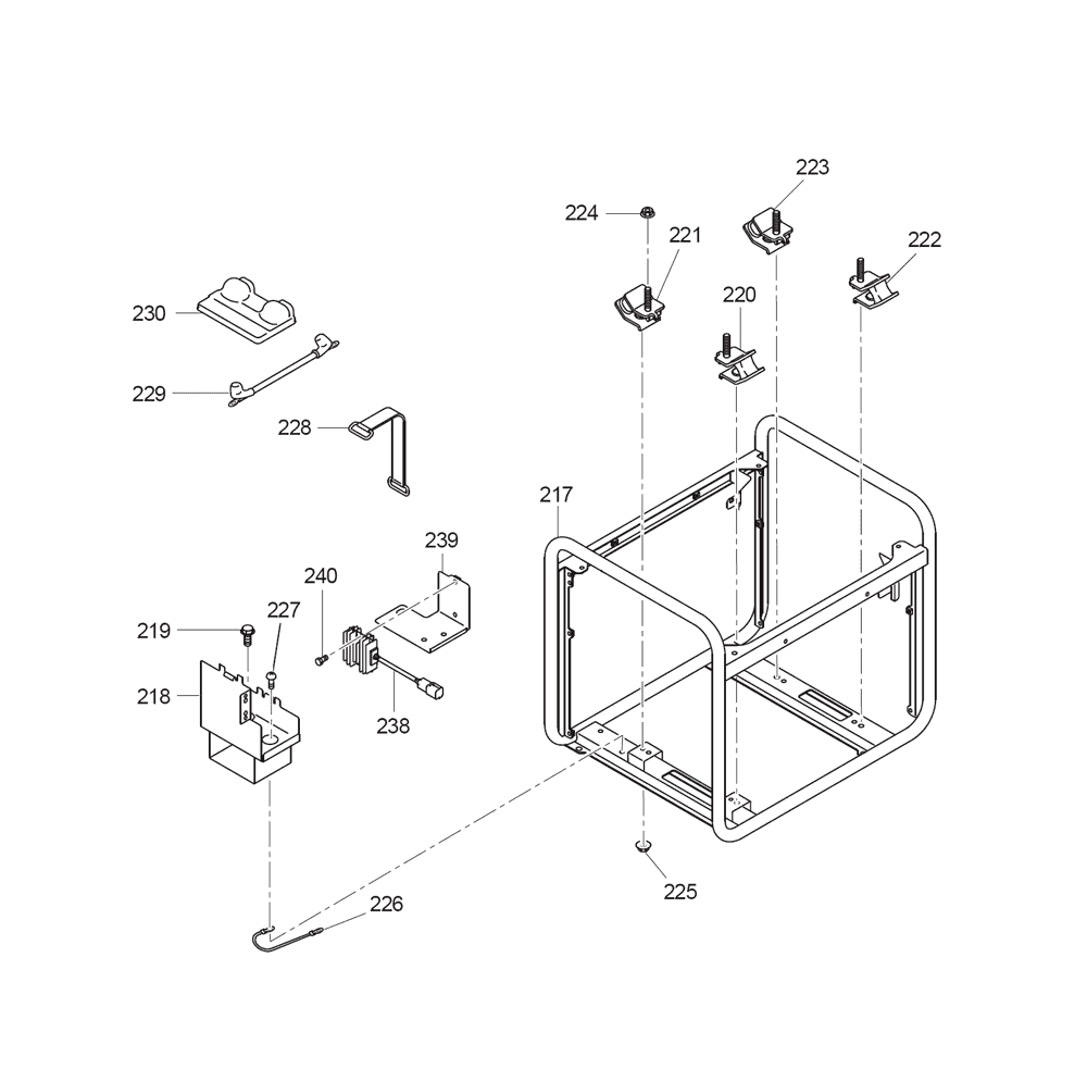 Page 2 Diagram and Parts List for G4300N Type 3 Makita Generator