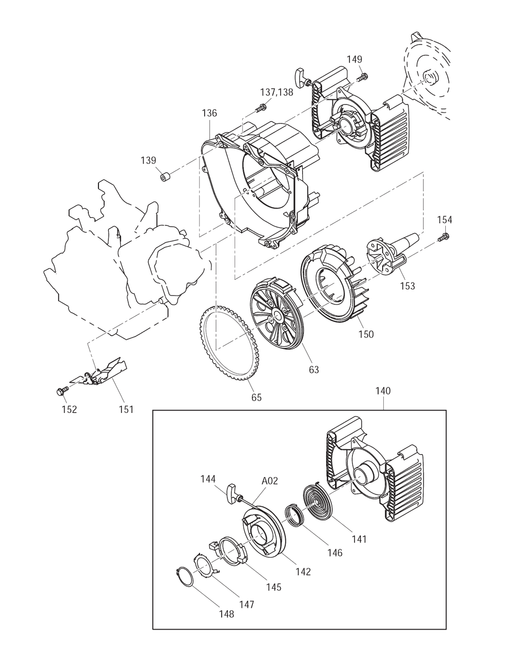 Page 9 Diagram and Parts List for G4300N Type 1 Makita Generator