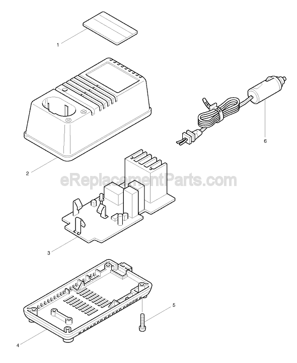 Page A Diagram and Parts List for DC7112  Makita Charger