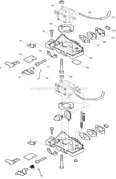 Page G Diagram and Parts List for DCS341  Makita Chainsaw