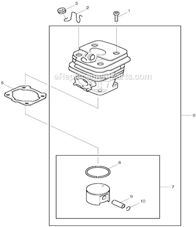 Page A Diagram and Parts List for DCS5200I  Makita Chainsaw