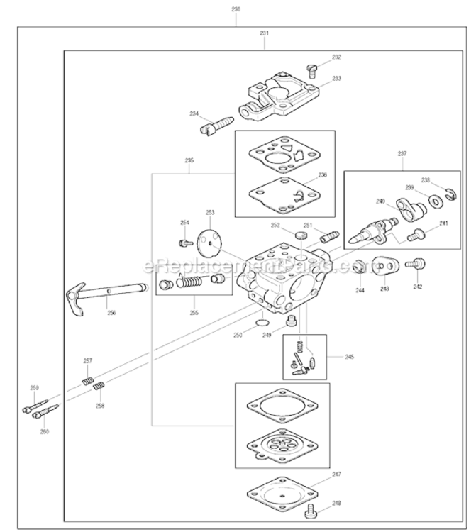 Page I Diagram and Parts List for DCS5200I  Makita Chainsaw
