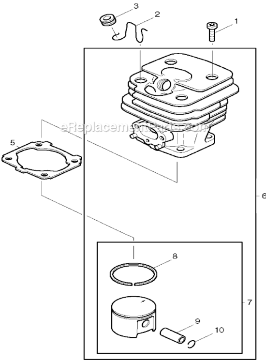 Page A Diagram and Parts List for DCS520  Makita Chainsaw