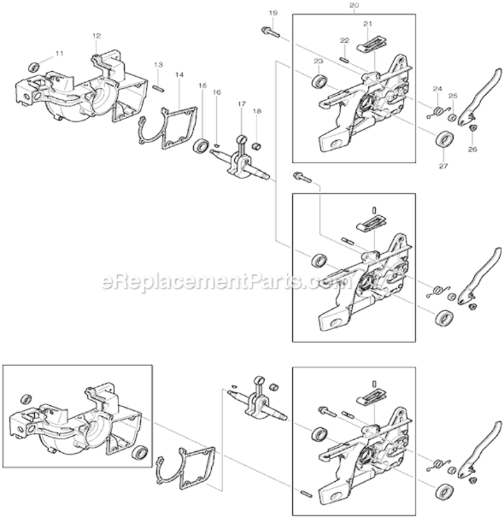 Page B Diagram and Parts List for DCS520  Makita Chainsaw