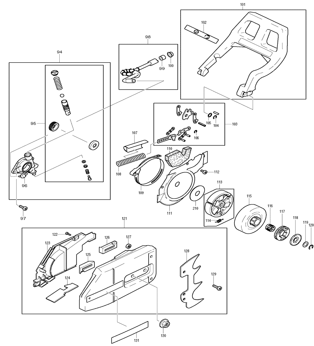 Page 3 Diagram and Parts List for DCS9000  Makita Saw
