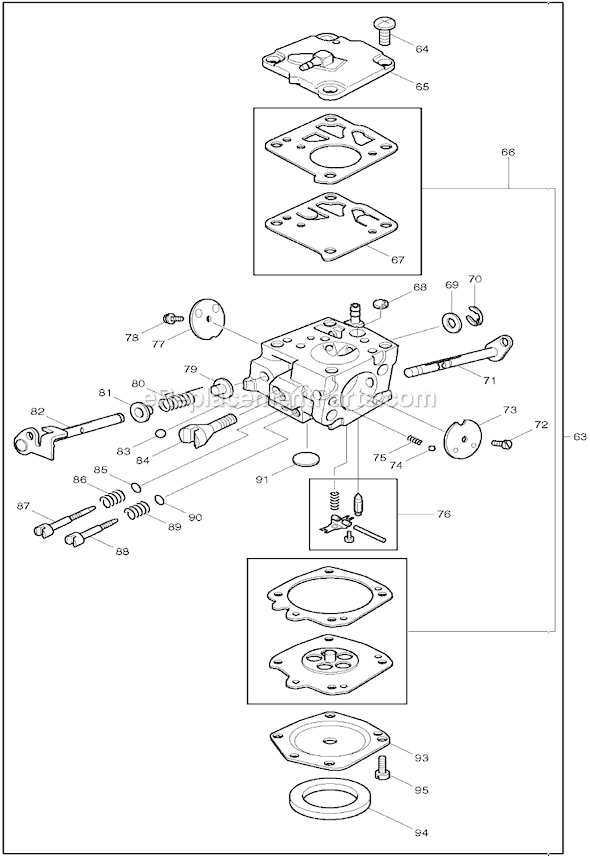Page C Diagram and Parts List for DPC6200  Makita Concrete Saw