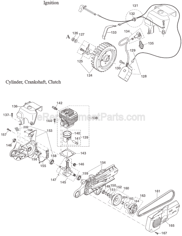 Page D Diagram and Parts List for DPC6410  Makita Concrete Saw