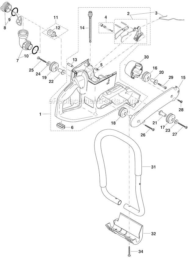 Page A Diagram and Parts List for DPC7300  Makita Concrete Saw