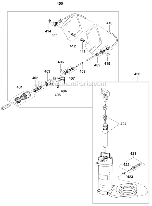 Page H Diagram and Parts List for DPC7300  Makita Concrete Saw