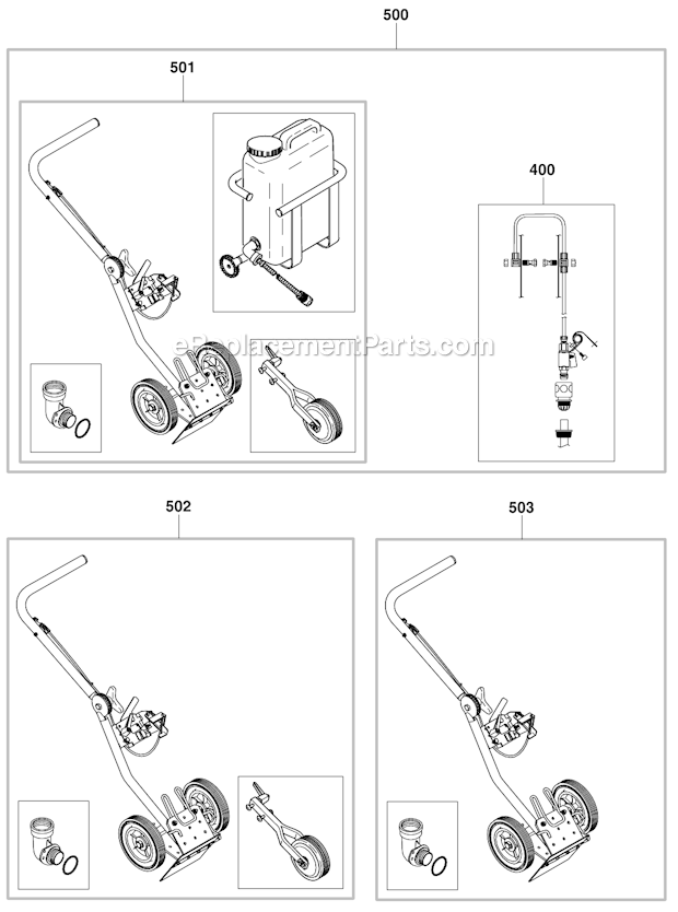 Page I Diagram and Parts List for DPC7300  Makita Concrete Saw