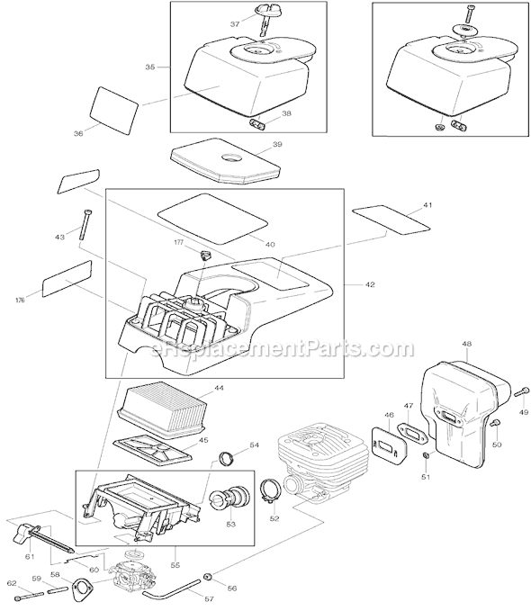Page B Diagram and Parts List for DPC7301  Makita Concrete Saw