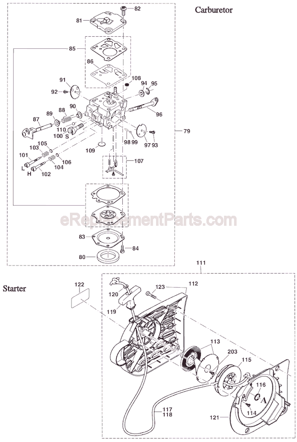 Page C Diagram and Parts List for DPC7310  Makita Concrete Saw
