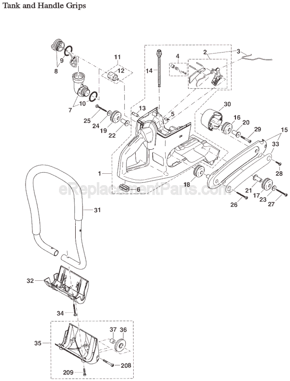 Page A Diagram and Parts List for DPC7311  Makita Concrete Saw